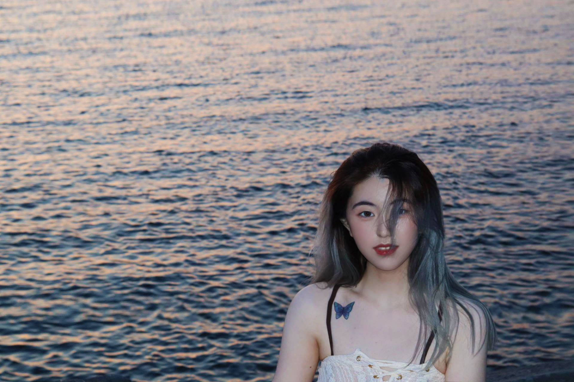 Atmospheric personal portrait photographed at blue hour in Ottawa